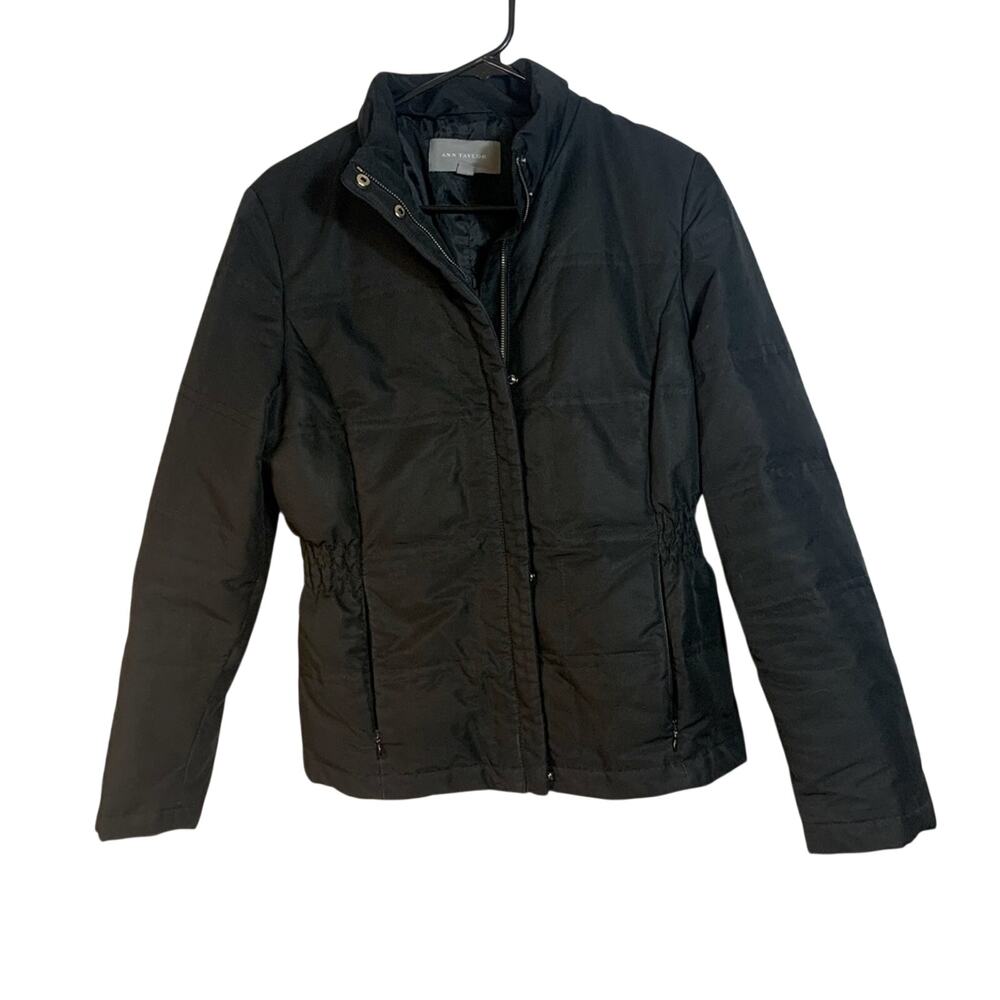 Ann Taylor Black Winter Coat Size Small C2